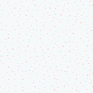 Enzo  289-1 Papel de parede com bolinhas rosa, azul e bege