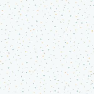 Enzo  289-2 Papel de parede com bolinhas verde , azul e cinza