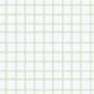 Enzo  290-4 Papel de parede xadrez  verde  e branco