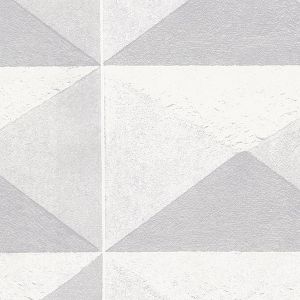 Texture Palette 2  35319 Papel de Parede triangulos 3D cinza  claro 