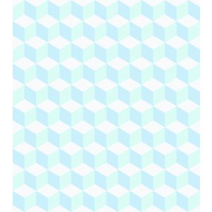Brincar 3644  papel de parede 3D cubos azul e verde 