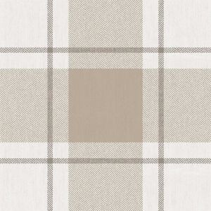 Top Stripes 38401 Papel de parede xadrez cinza