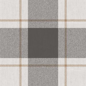 Top Stripes 38409 Papel de parede xadrez preto e ocre