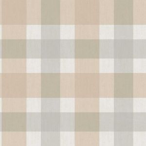 Top Stripes 38423 Papel de parede xadrez rústico azul