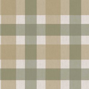 Top Stripes 38425 Papel de parede xadrez rústico verde