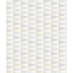 Barbara Becker 2017  437812  Papel de  Parede  com triangulos azul lilas verde rosa branco  tom pastel 