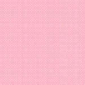 Freudin 442304 Papel de parede poa  branco com fundo rosa 
