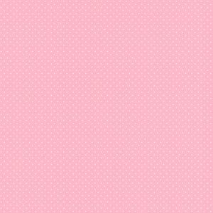 Freudin 442304 Papel de parede poa  branco com fundo rosa 
