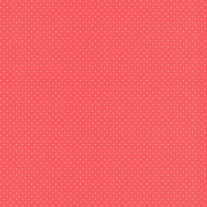 Freudin 442311 Papel de parede poa branco com fundo vermelho 