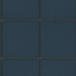 Cosmopolitan 576436 Papel de  Parede  couro azul marinho   com prespontos