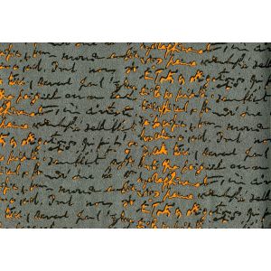 Splendid   6595-10  Papel de  Parede fundo marrom cafe com escritas em dourado 