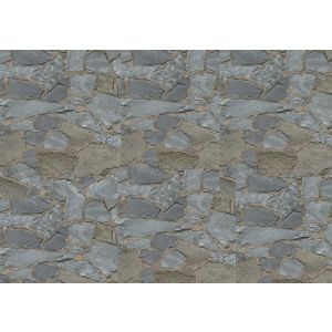 Belinda 6722-20 Papel de parede pedra irregular  bege e cinza azulado 