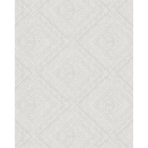 Giulia  6779-50  Papel de parede losangos bege dourado e branco 