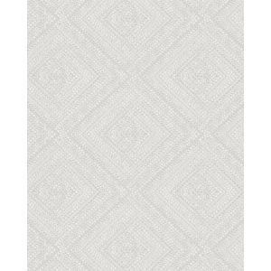 Giulia  6779-50  Papel de parede losangos bege dourado e branco 