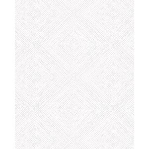 Giulia  6779-70  Papel de parede losangos  brancos 
