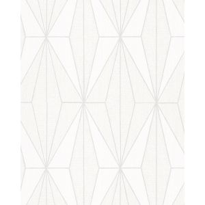 Giulia  6781-30 Papel de parede  losangos  off white e bege com contorno branco contilante