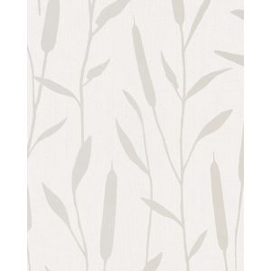 Giulia  6787-50 Papel de parede  plantas em branco baixo relevo  em  bege 