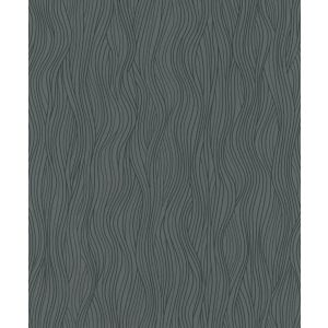 Kylie 6833-40   Papel de parede curvas  baixo relevo  preto