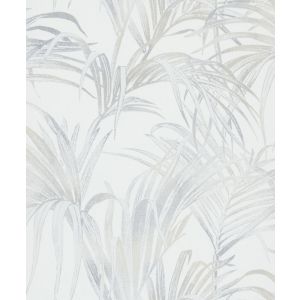Kylie 6835-10 Papel de parede folhagem fundo branco