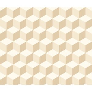 Star  Papel de parede  871201   cubos 3d  em tons de bege 