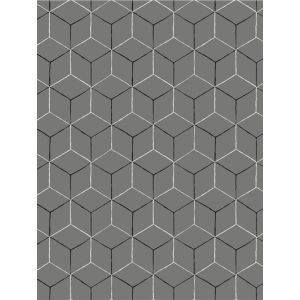 Smith   9C010204 Papel de  Parede  cubos em 3d  bege e preto 