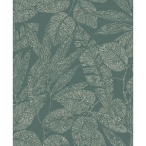 Icon A69503 Papel de parede  folhas e flores verde