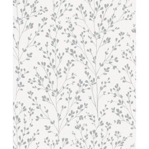 Icon A71402 Papel de parede  folhas e flores chumbo