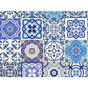 Star  Papel de parede 7305-1  azuleijo  portugues azul 