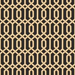 Beaux Arts 2   ba220016 Papel de  Parede  Forma geometrica preto com dourado 