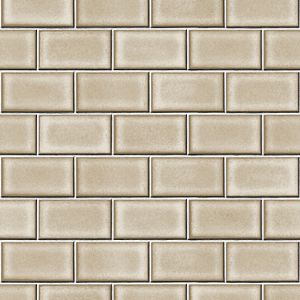 Beaux Arts 2   ba2200104 Papel de  Parede ceramica  tijolo  bege  bisotado  