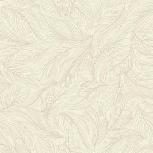 Kashimir   BH8360  Papel de  Parede contornos de folhas cinza 