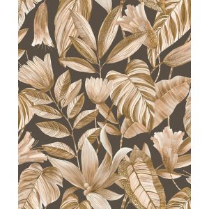 Belize  BZ3108 Papel de parede folhagem marrom