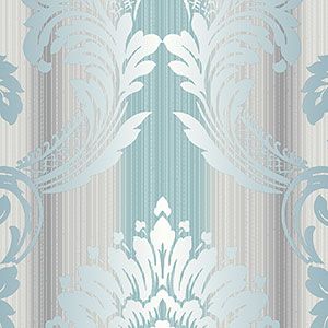 Classic Silks 2  CS35608 Papel de  Parede fundo azul e roxa  medalhao azul 