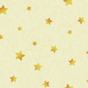 Disney 3 DK5811  Papel de parede fundo amarelo com estrela amarelas 