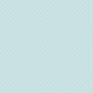 Just for Kids 2  G56508 Papel de Parede poa branco com fundo  azul tifanny 