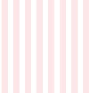Just for Kids 2  G56518 Papel de Parede listras branco e rosa 