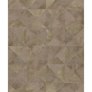 Gravity   GT-3002  Papel de parede triangulos ouro velho e cobre 