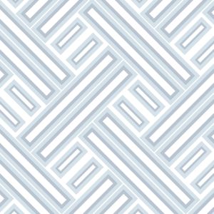 Geometrix  GX37607 Papel de  Parede figuras geometricas branca e azul 