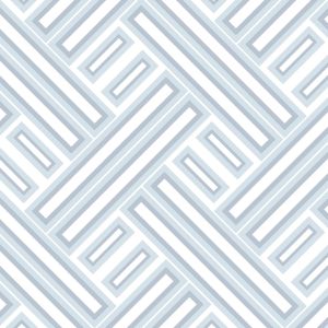 Geometrix  GX37607 Papel de  Parede figuras geometricas branca e azul 