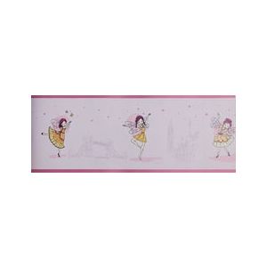 All Kids H2915505 Papel de parede  faixa meninas borboletas fundo lilás