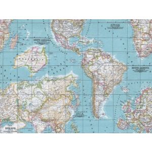 Star  Papel de parede 7311-1 mapa mundi 