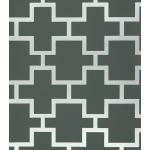 Neo Geometric  Papel de parede  NG1911   figura geometrica prata com fundo preto 