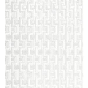 Neo Geometric  Papel de parede  NG1922  quadrados pequenos dourados com linhas em dourado e branco 