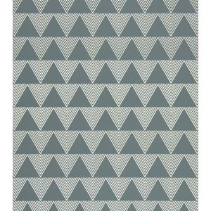 Neo Geometric  Papel de parede  NG1941   triangulos prata e preto 