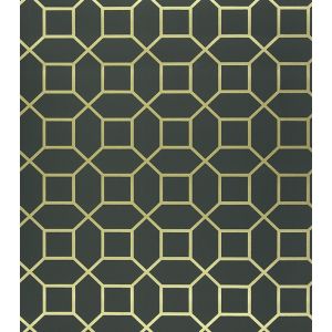 Neo Geometric  Papel de parede  NG1971   geometrico  dourado com fundo preto 