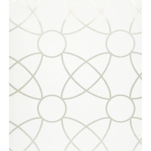 Neo Geometric  Papel de parede  NG1992 Bolas e em figuras geometricas em branco com branco cintilante 