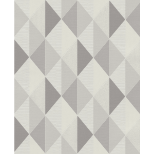 Orion  ON3103 Papel de parede triangulos e losangos tons cinza e branco 