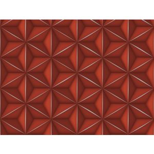 Star  Papel de parede 7304-2 3d na cor vermelha 
