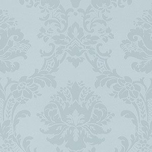 Classic Silks 2  SL27538  Papel de Parede fundo azul medalhao azul