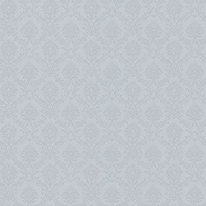 Classic Silks 2  SL27561   Papel de Parede fundo azul medalhao pequeno azul 